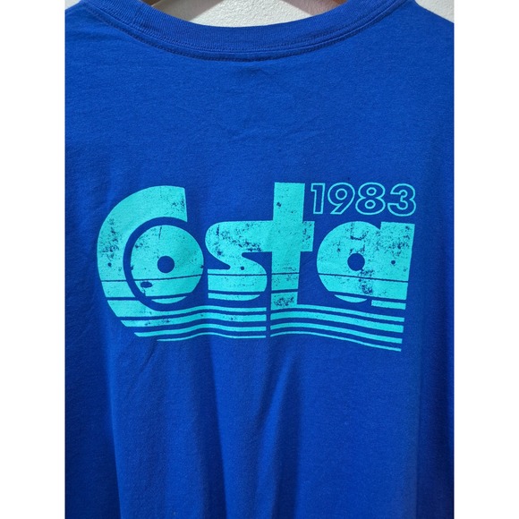 Costa‎ Del Mar 1983 T-Shirt Mens Size L Blue Short Sleeve Graphic Tee - Picture 4 of 7